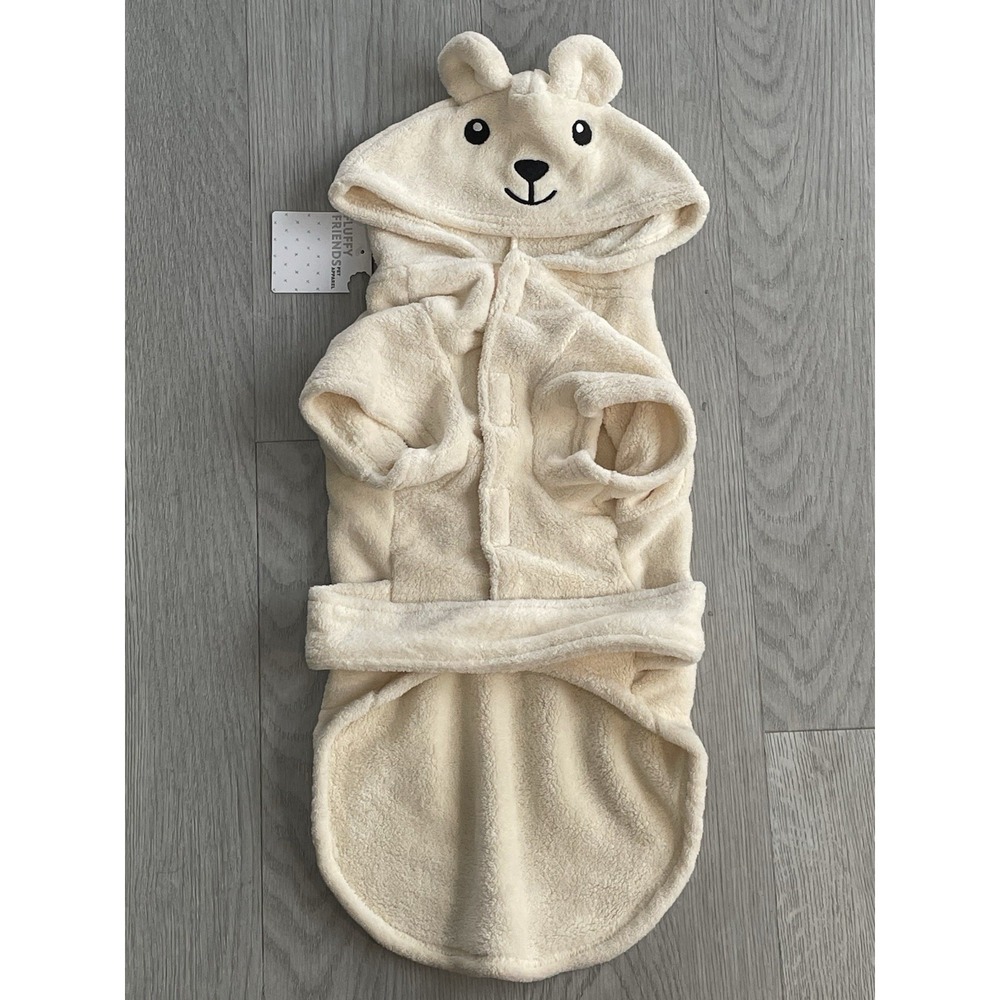 NEW Fluffy Friends - Cute Polar Bear Dog Pet Animal Warm Comfy Costume - Size L